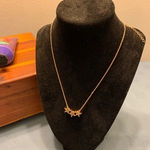 Paparazzi Goldtone Three Star Necklace Set